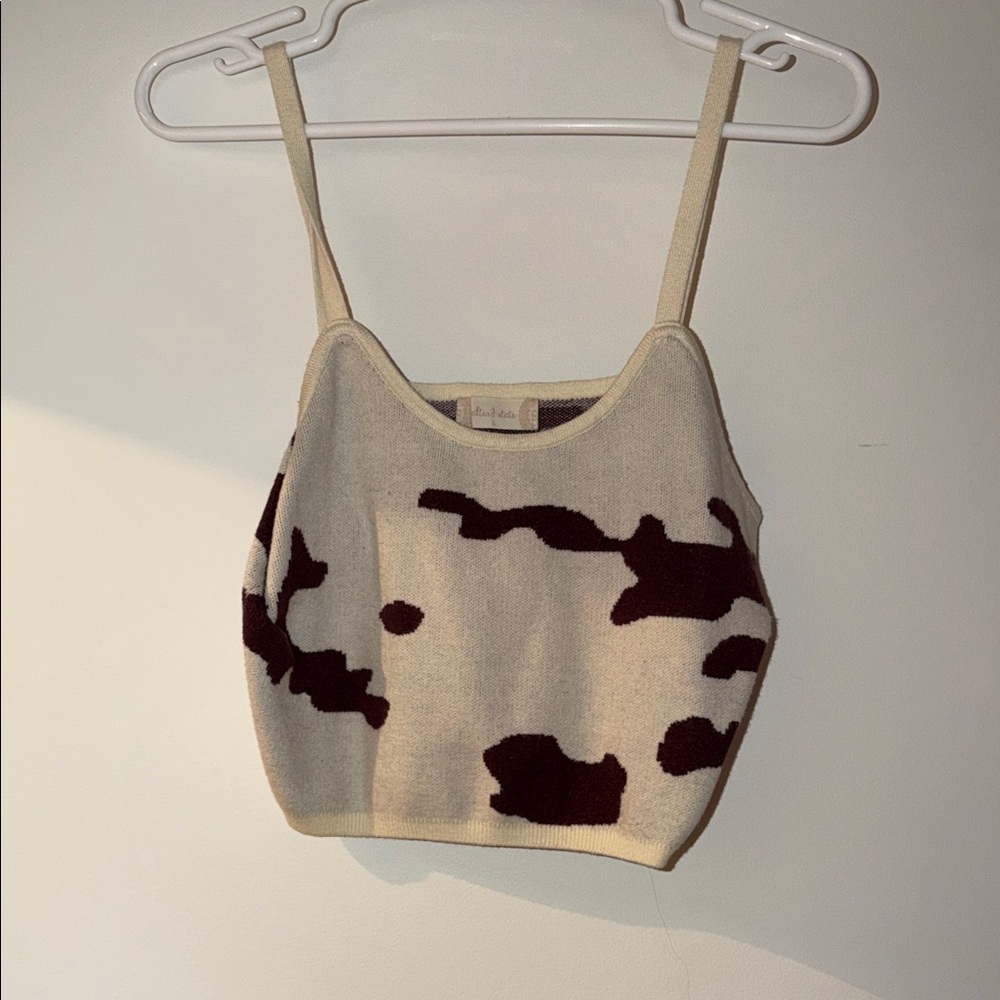 Stylish Cream and Brown Women's Top